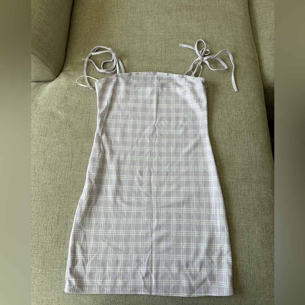 Forever 21 Gray Plaid Mini Dress